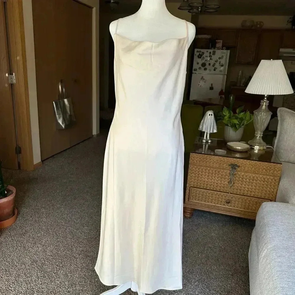 Birdy Grey cream off white slip dress